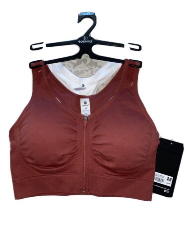 90 Degree By Reflex High Perform. Full Support Sport  Bra Set-Two MEDIUM MSRP$58