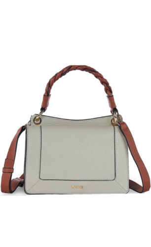 LODIS AVERY EAST/WEST LEATHER XBDY BAG~MUSHROOM CHESTNUT~UNIQUE STYLE ~REAR FIND