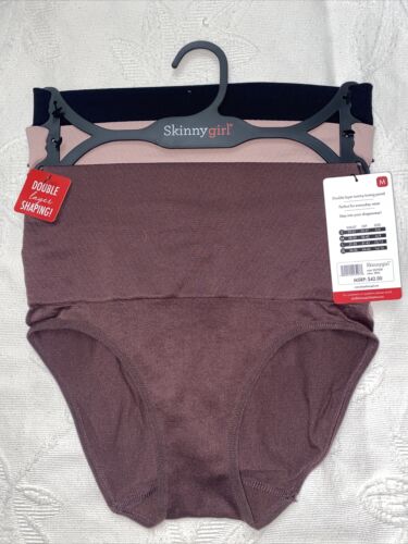 Skinnygirl Double Shaping Seamless Briefs Size MEDIUM 3  pair Style SG7058￼￼ New
