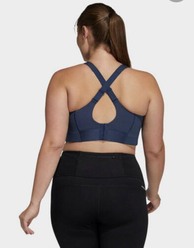Adidas Blue Solid Cross-back Ultimate Bra Women’s Size 40D Retail $65