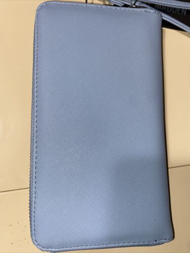 STEVE MADDEN WALLET WRISTLET CLOUD ☁️(LIGHT-BLUE) SMOOTH TEXTURED MSRP $58