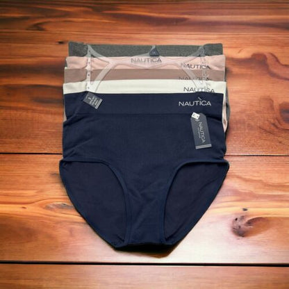 NAUTICA NT9948 - 5 Pack High-Waist Fit Briefs Plus Size ~GREAT FIT!