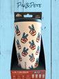 HydraPeak~4 In 1 Can Cooler~Non Slip Rubber Base~USA HANDS FLAG ~GREAT PURCHASE!