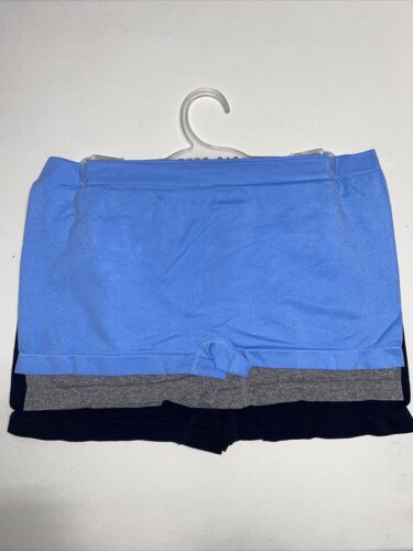 Rae Dunn Boyshort Underwear Panties 3-Pair Seamless Size: XL- Multicolor~CUTE!