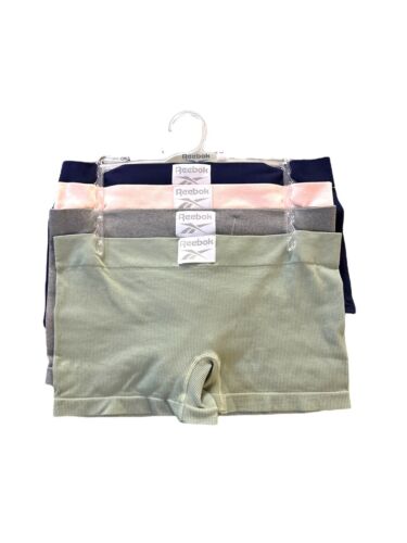 Reebok Women’s Seamless Botshorts~Stretch Panties 4-Pack~Large~Multicolor~COMFY