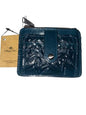 Patricia Nash CASSIS Leather CC ID Case RFID-Blue Coral Rose Tool~CLASSIC BEAUTY