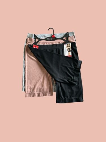 SKINNYGIRL~3 PACK~ WOMEN PLUS SEAMLESS SLIP SHORTS~SG7092~MULTICOLOR~ALL SIZES