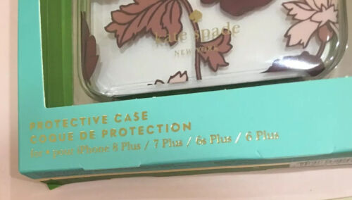 Kate Spade Phone Case for iPhone 8/7/6s/6 Plus Burgundy/Blush Floral