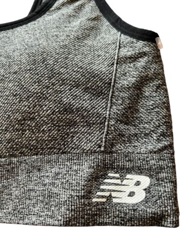 New Balance Sports Bra Style R000545~Medium Impact~Gray/Black XL~SUPER CUTE