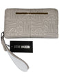 STEVE MADDEN WALLET WRISTLET BONE "STITCHED LOGO" BIG LETTERS LOOK!!!!!
