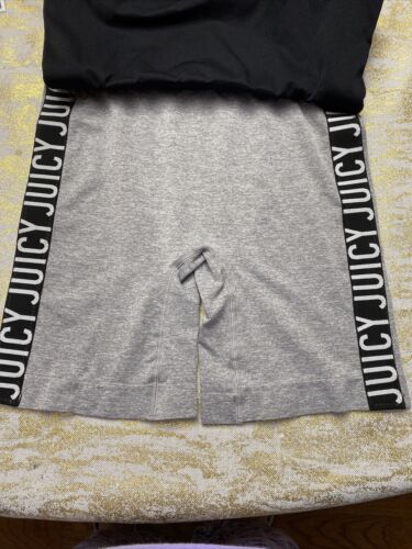 Juicy Couture 2 PK Biker Shorts Seamless Shaping Women’s 3XL Black & Gray NEW