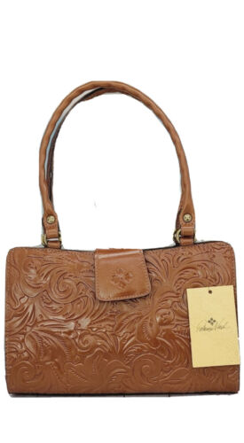 Patricia Nash Rienzo  Florence Tooled Leather Designer Satchel RET. $229 NWT