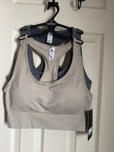 90 Degree By Reflex High Performance Full Support Sport  Bra Set-Two XL- MSRP$58
