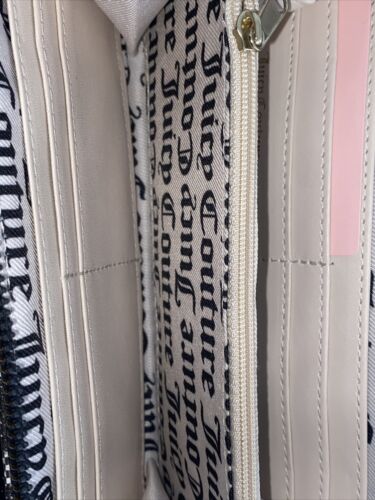 Juicy Couture Peek A Bow LG Black Logo 13JCABFJC-GBK Wallet Card Organizer CUTE!