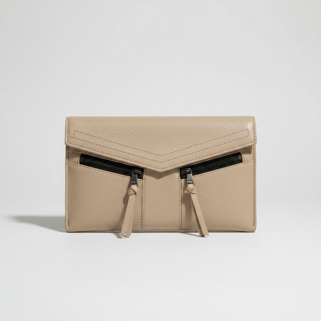 Botkier New York Small Leather Trigger Cross Body Bag - Fawn Beige - New With Tags