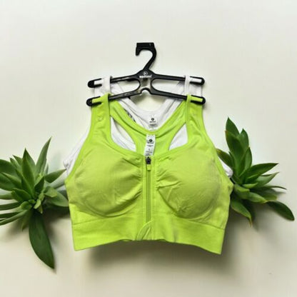 90 Degree By Reflex High Performance~ Full Support Sport  Bra Set-Two L MSRP$58