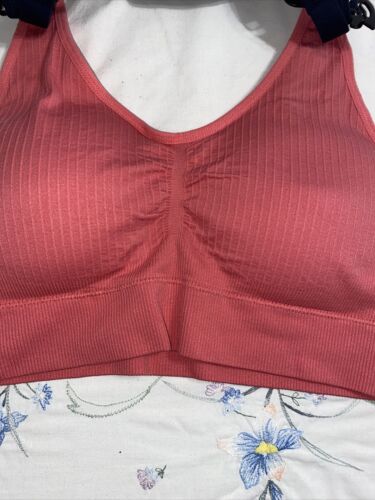 Delta Burke 2-Pack Seamless Bras 2X Soft Comfort Lounge Removable Pads DB5496