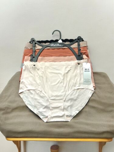 Marilyn Monroe 5pc MM3731- No Show Mid-Rise Panties~L~Multicolor $48-PERFECT