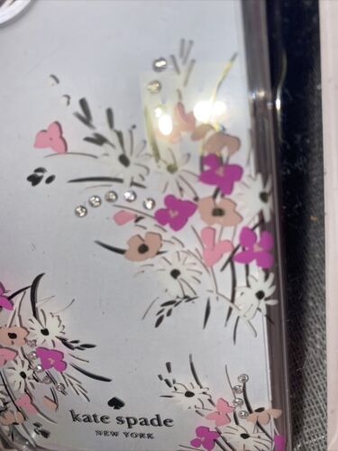 Kate Spade Phone Case 13 Pro Floral Metallic Rhinestones￼ iPhone NIB BEAUTIFUL!