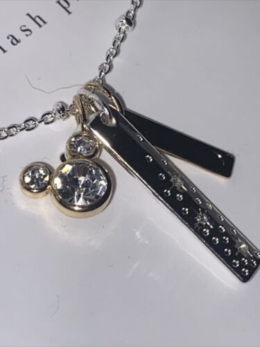 Disney LARocks Mickey Mouse “Never Stop Dreaming” 14k Gold Flash Plated Necklace