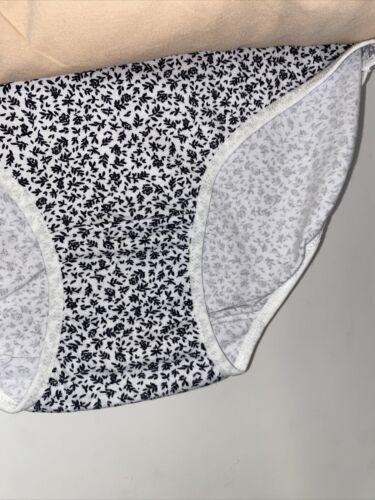 LAURA ASHLEY Intimates Cotton-Spandex Brief Panties~Size L~5 pair Style LS9221
