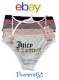 Juicy  Couture Women's Cute & Curvy Bikini NO PANTY LINES~5 Pc Set~MEDIUM~JC8121