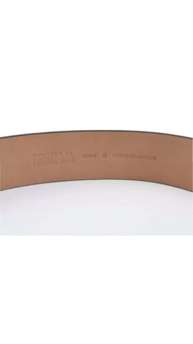 Michael Kors Belt~Beige Tan Signature Logo Leather Gold Buckle Med~MSRP $58~CUTE