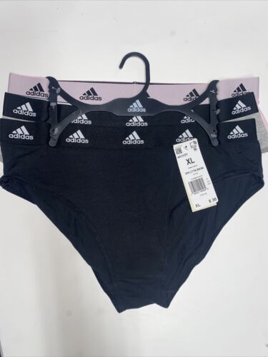 Adidas Women's 3-PK Cotton Hipster~Underwear 4A1H31 (Size XL) NWT MSRP $36