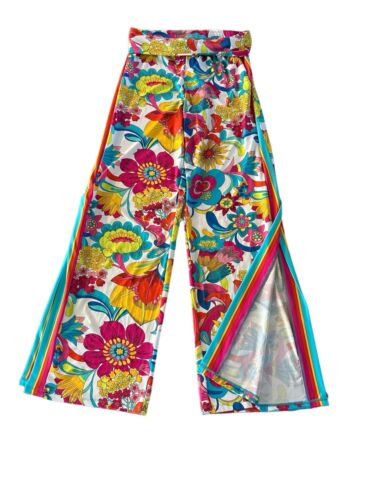 Trina Turk Bal Harbour Roll On Cover Up Pants Medium Multicolor Floral NWT~CHIC