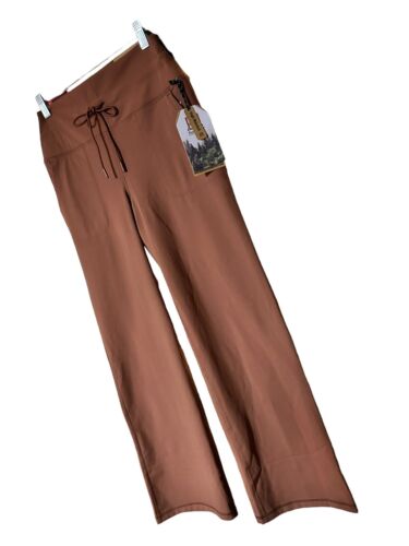 Avalanche Women Flared Leggings 4 Way Stretch Style CA740~Terracotta LARGE NWT