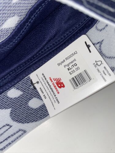 New Balance Medium Impact Sports Bra~Style R000542 Sz XL~PIGMENT BLUE~REAR FIND