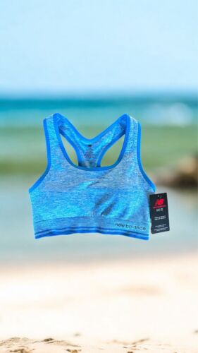 NEW BALANCE~Sports Bra~Medium Impact~Light Cobalt HTR~ALL SIZES~ GREAT FIT!