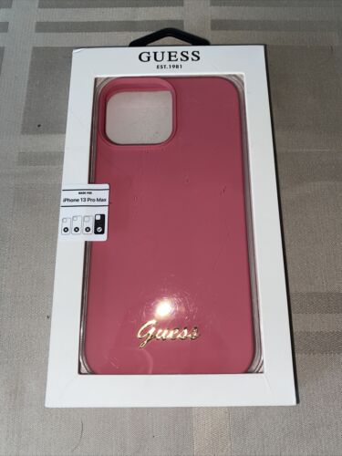 Guess Slim Profile ~ Protective Case iPhone 13 ProMax~Fushia REAR FIND!