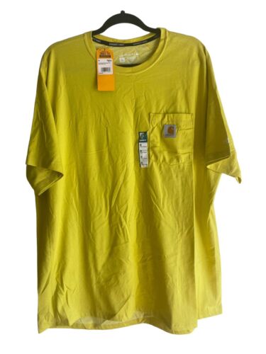 Carhartt Force Men's T-Shirt Relaxed Fit Midweight Short Sleeve Pocket Size XL