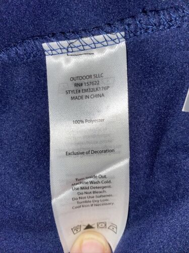 Eddie Bauer Pullover Mens Blue Pullover Warm Fleece Lined "Keep Warm" MSRP $60