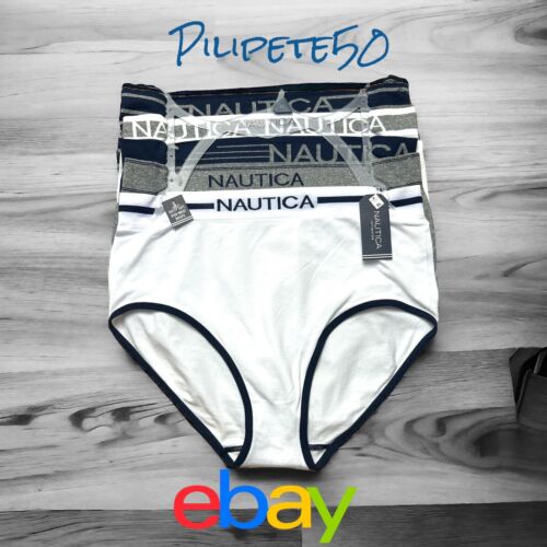 NAUTICA INTIMATES NT8680 PANTIES-5PCK SUPER SOFT HIGH WAIST BRIEF GREAT FIT-XL