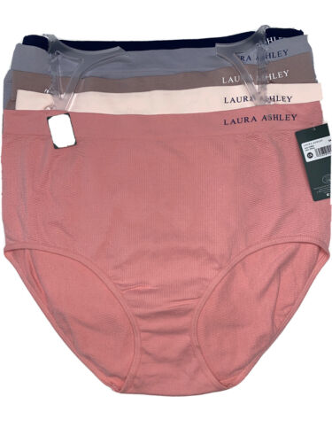 LAURA ASHLEY~5 Pack FIT PANTIES~MULTICOLOR~STYLE # LS4062~PLUS SIZES~GREAT FIT!