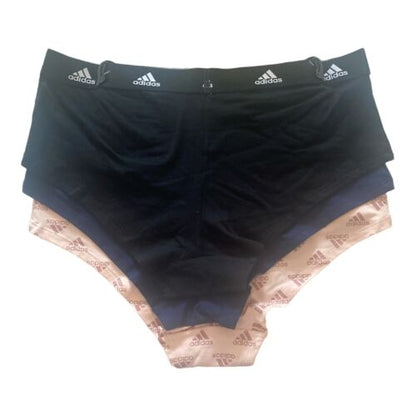 Adidas Women's 3-PK Cotton Boyshort Underwear  4A1H32 (Size L) NWT MSRP $36