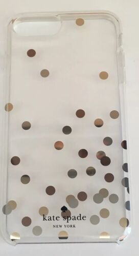KATE SPADE Phone Case 4 iPhone 8/7/6s/6 PLUS Gold & Rose Gold Silver Polka Dots
