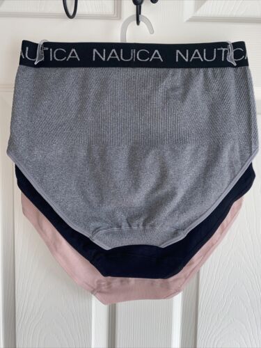 NAUTICA INTIMATES NT4134 3PKD MF~1XL~ SEAMLESS SHAPING BRIEF PANTIES GREAT FIT!