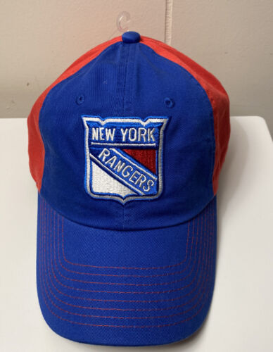 New York Ranger Hocky Cap Red & Blue L"Let Go Rangers"!!! "One Size Fit All"