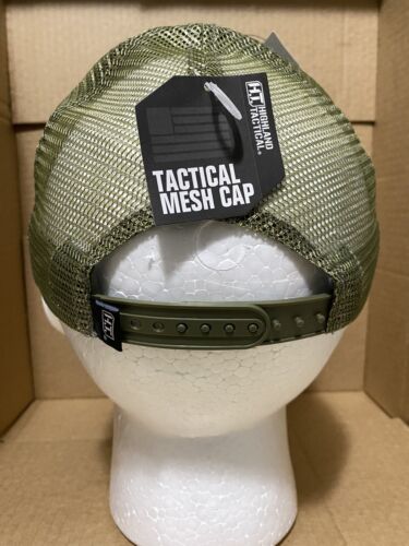 Highland Tactical Hat Khaki Green With Punisher Logo