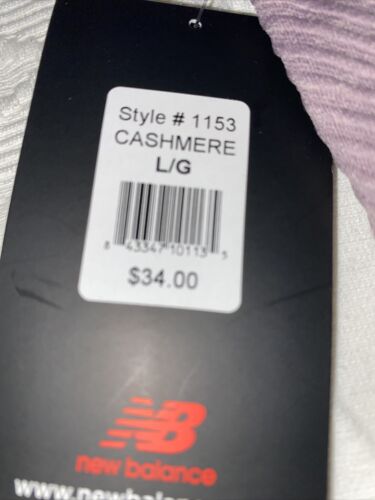 NEW BALANCE Medium Impact Sports Bra Lavender/ Black Size LARGE NEW Retail $34