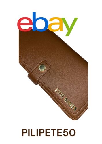 STEVE MADDEN Woman's Wallet Bifold BALLEN-G Soft Textured Brown BEAUTIFUL !!!