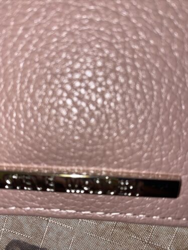 STEVE MADDEN MAUVE WALLET WRISTLET  FOLD OUT DOUBLE ZIPPER SMOOTH TEXTURE CLASSY