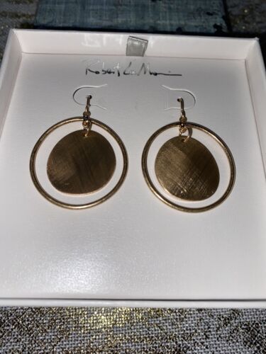 Robert Lee Morris Gold Tone Hoops Earrings  MSRP $32 SUPER CUTE!!