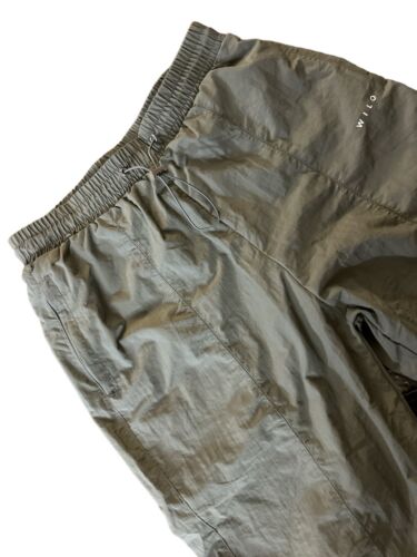 Wilo The Label Women's Parachute Joggers Pants in Sage Size S~100% Nylon~COMFY!