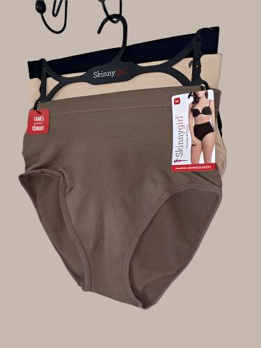 Skinnygirl Shaping Seamless Briefs Size MED~3  pair Style SG706~TAMES YOUR TUMMY