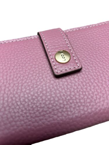 LODIS Coin Purse Bifold Card Wallet BLUSH  Genuine Leather-ABSOLUTELY BEAUTIFUL!