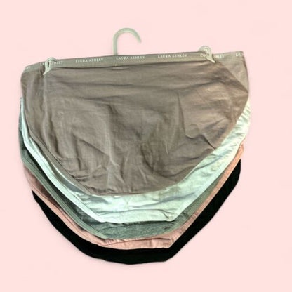 LAURA ASHLEY~ 5 Pack COTTON BIKINI~MULTICOLOR~ LS9540~ALL  SIZES~GREAT FIT!